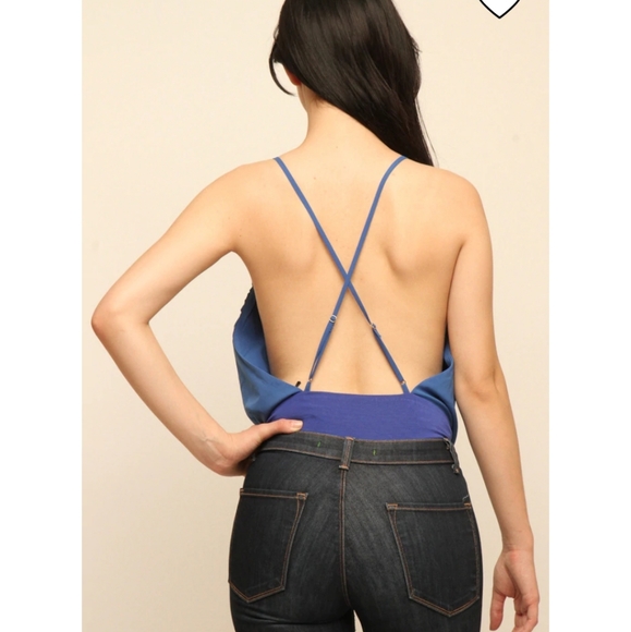 V- Neck Bodysuit Green Size S - Picture 9 of 9